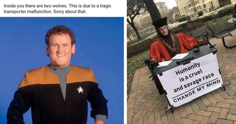 27 memes about star trek | thumbnail includes two pictures of star trek memes