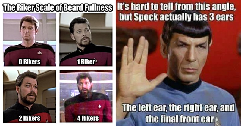 30 memes about star trek | thumbnail includes two pictures of star trek memes