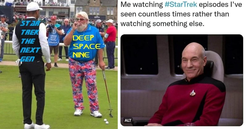 32 memes about star trek | thumbnail includes two pictures of star trek memes