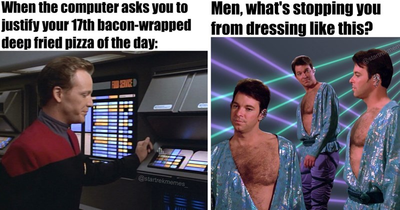 33 memes about star trek | thumbnail includes two pictures of star trek memes