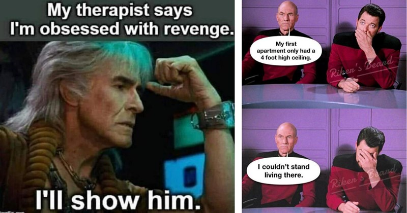 35 memes about star trek | thumbnail includes two pictures of star trek memes