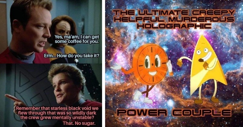 40 memes about star trek | thumbnail includes two pictures of star trek memes