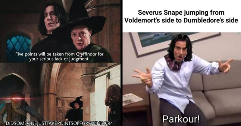 A Marauder's Map Filled with 26 Magical Harry Potter Memes for Brave Students Exploring Hogwarts