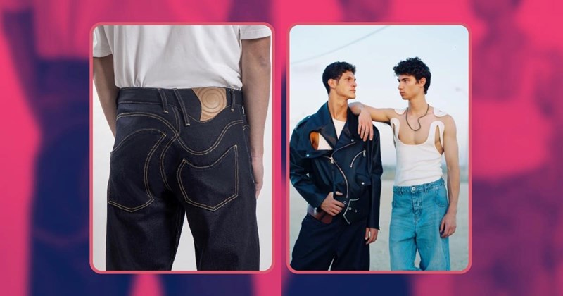 Fashion designer adds his unique twist to casual wear and stirs turbulence in old-fashioned notions of masculinity