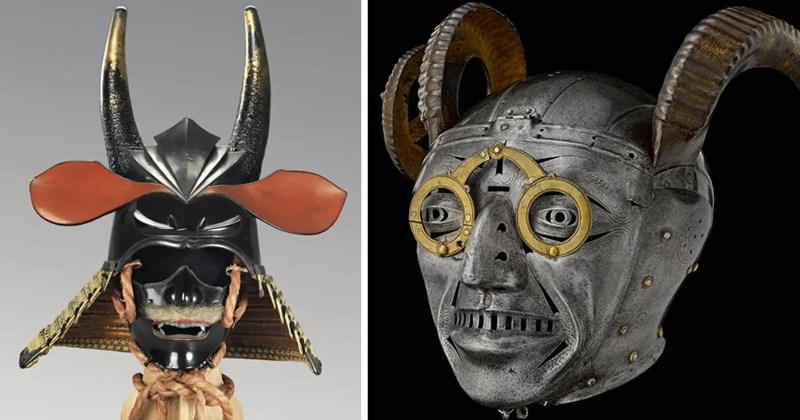 historical helmets medieval armor samurai masks ancient warfare scary helmets knight armor antique helmets battle history
