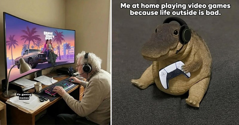 gaming memes, funny retro gamer memes, old-school video games humor, classic gamer jokes, Atari 2600 nostalgia, lifelong gamers, retro gaming jokes, gaming through the decades, video game humor