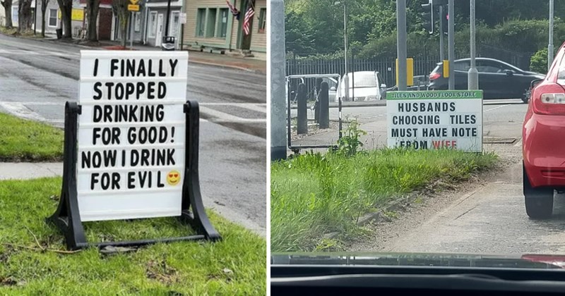 funny signs, hilarious signs, weird public signs, ridiculous signs, sign fails, funny business signs, bizarre street signs, funny warning signs, humorous shop signs, epic sign mistakes
