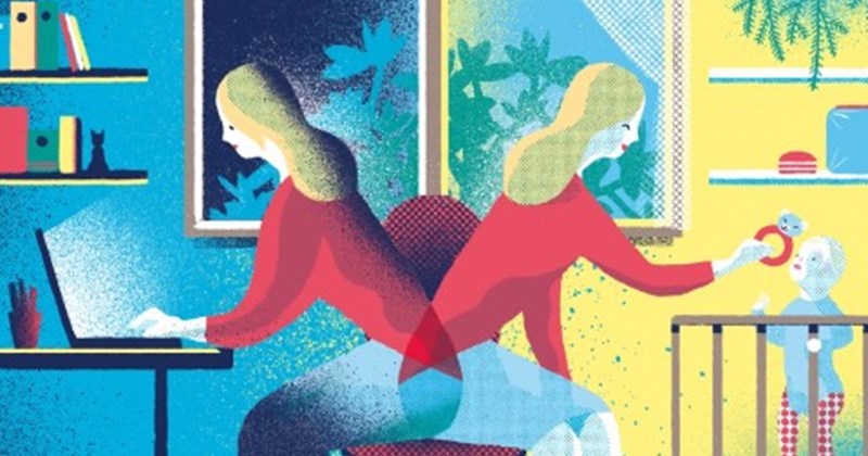 busy women in illustrations