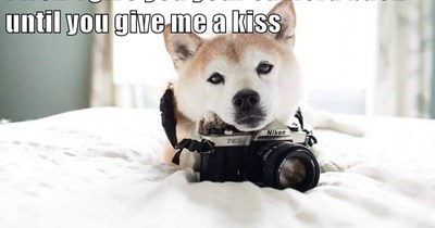 I won't give you your camera back until you give me a kiss