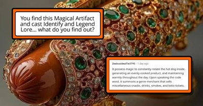 Dude Invites Fellow Dungeons and Dragons Players to Answer a Meme About a Bejeweled Hot Dog, Magical Mayhem Ensues