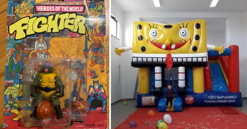  fake products, knockoff toys, funny childhood memories, ridiculous gifts, fake brand fails, hilarious knockoffs, birthday gift fails, cheap toys, knockoff action figures, funny fake brands