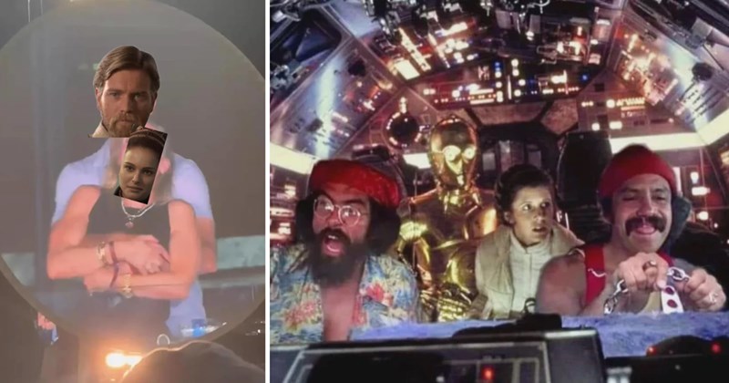 Han shot first meme, Star Wars Han Solo Greedo, who shot first argument, original Star Wars scenes, Star Wars meme collection, Han Solo badass moment, Greedo scene original cut, Star Wars fan memes, funny Star Wars takes, Han Solo under the table shot