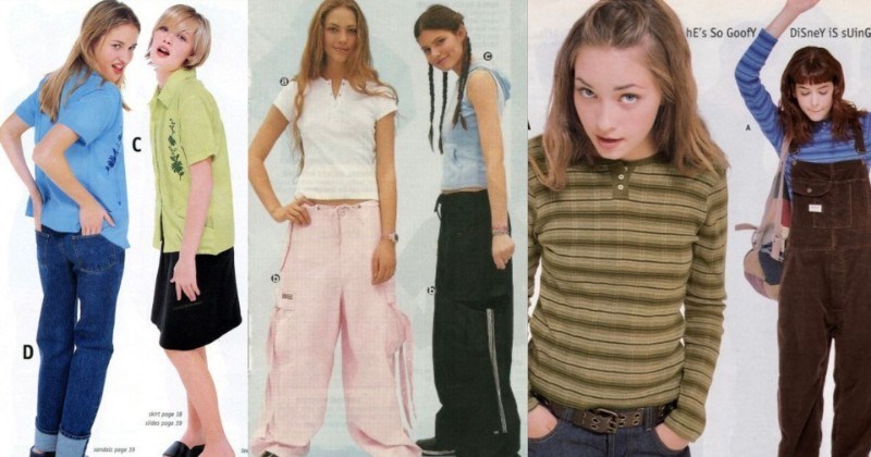 1990s Catalogue Fashion That Died For Good Reason﻿| Thumbnail text - Hair - hE's So GoofY DiSney is sUinG D skirt page 18 stides poge 39 andals poge 39 bet pepe 3 poge 4
