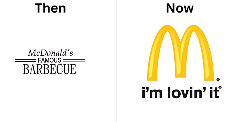 famous logos evolution, company logo changes, brand logo history, old vs new logos, logo redesigns, retro company logos, iconic logos through the years, brand identity evolution, famous companies logos history, logo nostalgia