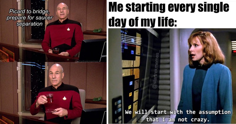 star trek memes funny star trek memes sci fi memes nerd humor star trek fandom spock picard kirk data worf voyager ds9 tng memes