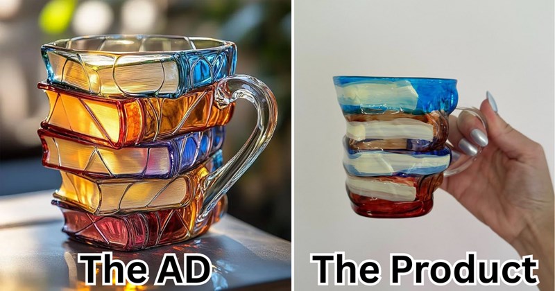 AI book mug, fake product ads, AI-generated products online, Temu scams, AliExpress fake items, Etsy book mug, weird AI products, viral fake mug, AI-generated product photography, book mug Amazon, AI scams 2025