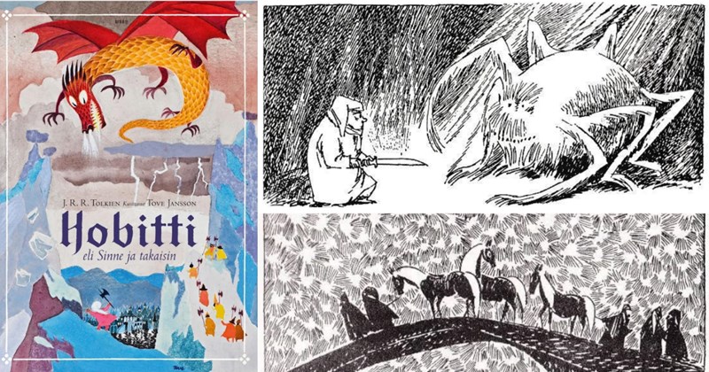 Whimsical Illustrations of Middle-Earth by Moomin Creator, Tov Jansson, for the 1962 Swedish Edition of The Hobbit