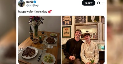 This couple brought back their Valentine's Day meme in the perfect way and Twitter is abuzz: 'THEY ARE STILL TOGETHER'