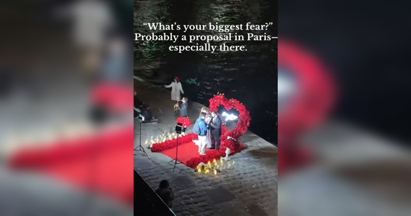 paris, proposal, eiffel tower, relationships, engaged, tiktok, tiktok comments, funny, trend