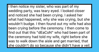Cruel Deacon Makes Bride Cry On Her Wedding Day, Valiant Groom Gets Him Fired