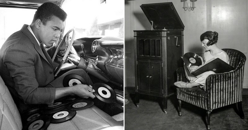 vintage record player photos vinyl nostalgia faust44 retro music turntable classic records family listening old albums