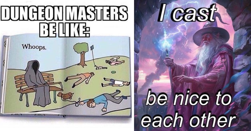 Dungeons and Dragons Memes, Funny D&D Memes, Role-playing Humor, RPG Jokes, Dungeon Master Humor, Tabletop Game Memes, Fantasy Gaming Laughs, D&D Comedy