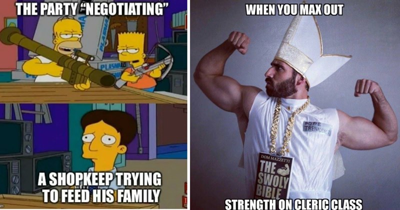 Dungeons and Dragons Memes, Funny D&D Memes, Role-playing Humor, RPG Jokes, Dungeon Master Humor, Tabletop Game Memes, Fantasy Gaming Laughs, D&D Comedy