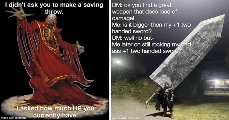 Dungeons and Dragons Memes, Funny D&D Memes, Role-playing Humor, RPG Jokes, Dungeon Master Humor, Tabletop Game Memes, Fantasy Gaming Laughs, D&D Comedy