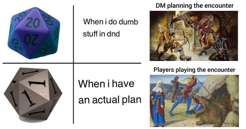 Dungeons and Dragons Memes, Funny D&D Memes, Role-playing Humor, RPG Jokes, Dungeon Master Humor, Tabletop Game Memes, Fantasy Gaming Laughs, D&D Comedy