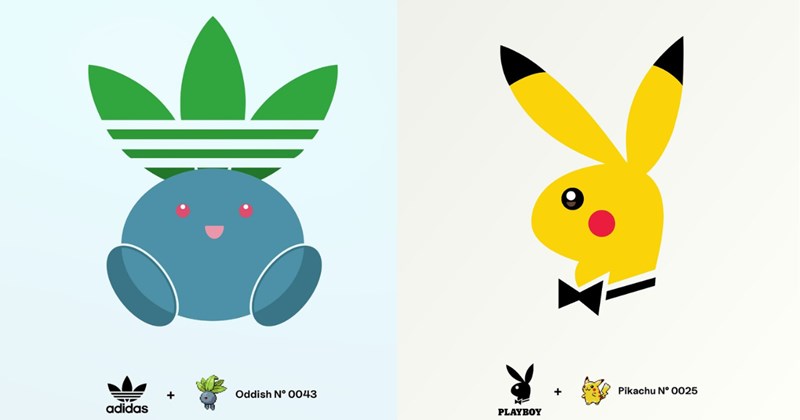 pokemon brand mashups brand logos as pokemon marketing espresso pokemon design logos reimagined pokemon art branding creativity pokemon fan art geek culture