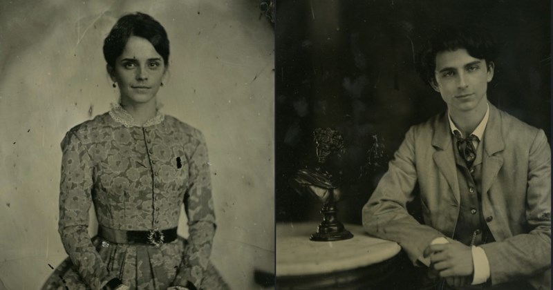 Behind-the-scenes Portraits from the Set of Little Women (2019) Captured in Vintage 19th Century Photography Style