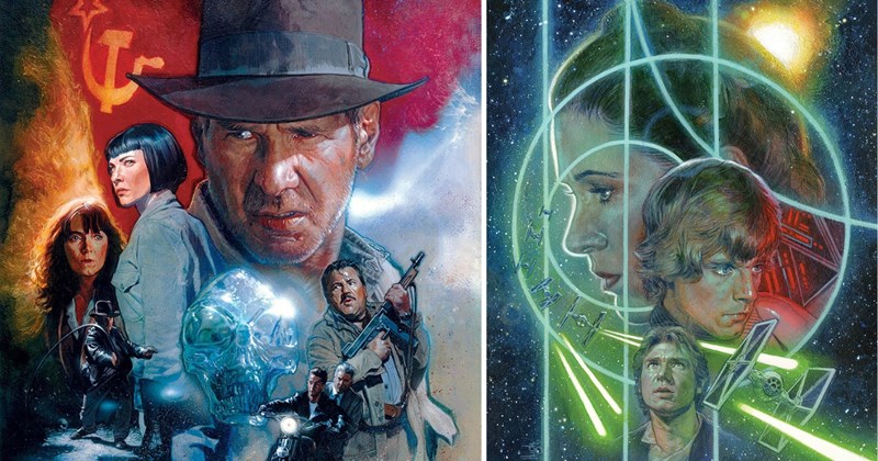 hugh fleming star wars art dark horse comics poster art indiana jones shadows of the empire tales of the jedi phantom menace comic cover artist