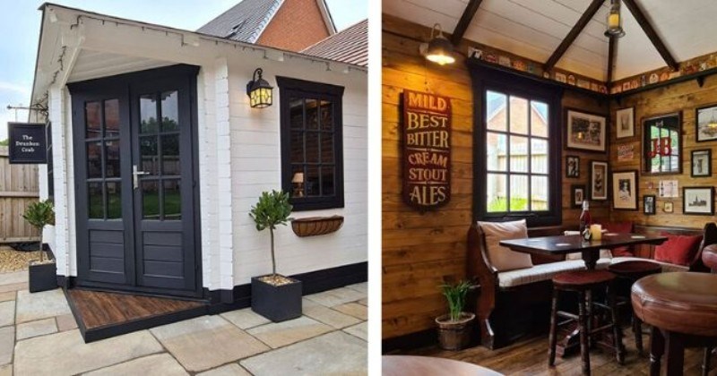 pub backyard couple lock down coronavirus goals drinking couple DIY