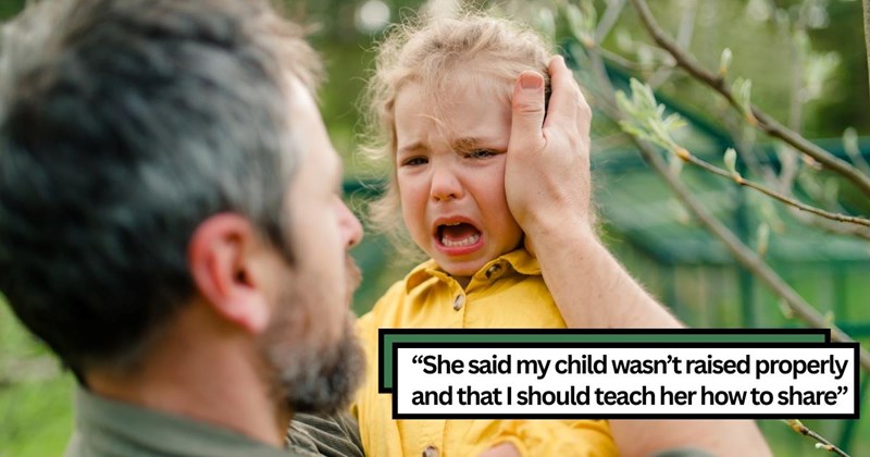 Father gets into dispute with another mother at Christmas party, after catching her child stealing his daughter's snacks, instead of taking accountability, she accuses him of poor parenting