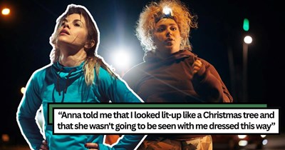 Safety-conscious runner refuses any future runs with coworker, after she mocks her nighttime visibility gear in the work group chat, despite learning that she wears it as precautionary measures from past accident: 'Lit up like a Christmas tree'