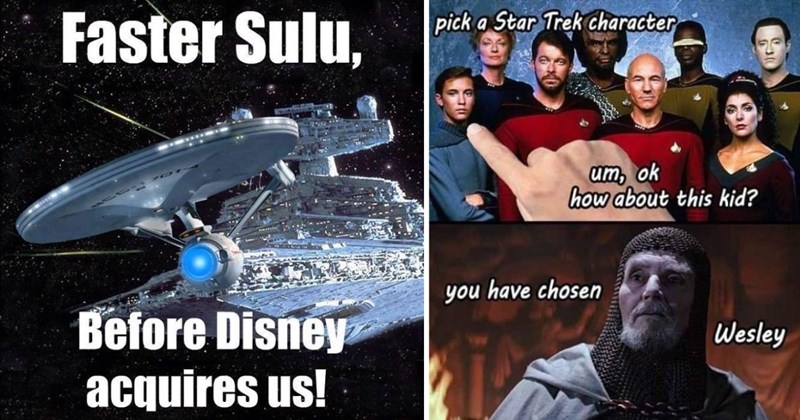 Star Wars vs Star Trek memes nerd debate sci fi fandom geek culture funny sci fi jokes DND astronomy club