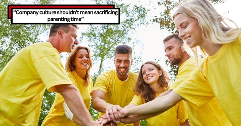 Employee refuses to attend a mandatory, unpaid Saturday team-building event so he can spend quality time with his child, sparking workplace conflict as his boss questions his commitment to “company culture”