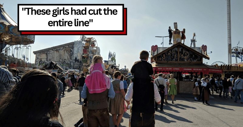 Entitled teenagers cut the line at Disneyland ride, only to be kicked out of the ride by Disney worker after a dad in line calls them out: ‘Head to the back of the line and wait like everyone else’